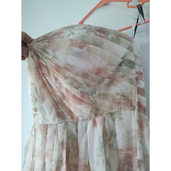 Jenny Yoo Nyla blush convertible A-line floor length dress size 14 NWT - Picture 5 of 15
